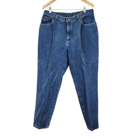 Lee Vintage High Rise Mom Jeans Classic Blue Denim Women's Plus Size 16 - Picture 1 of 14